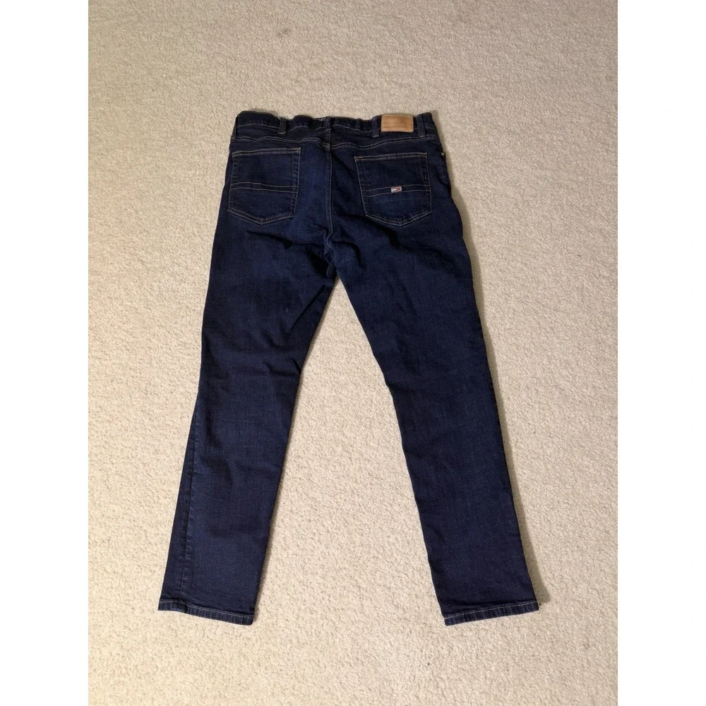 Tommy Hilfiger W38/L32 Men's Straight Leg Jeans - Dark Wash
